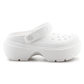 Slapi Crocs Stomp Clog 209347-0WV alb