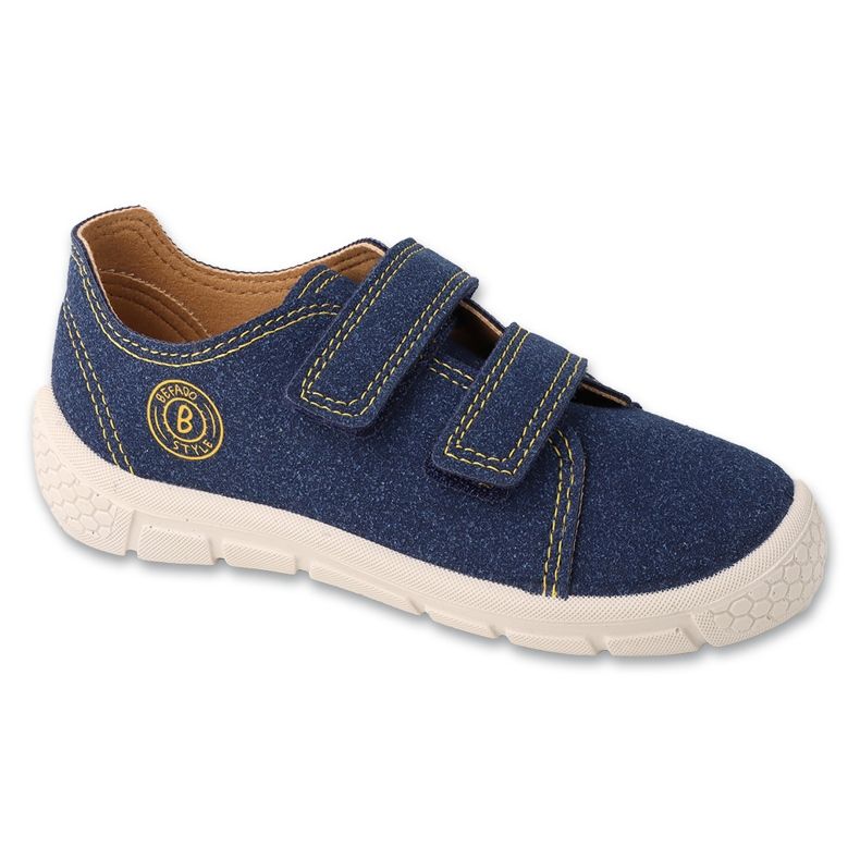 Insertie din piele sport pentru copii Befado 909X006 bleumarin albastru