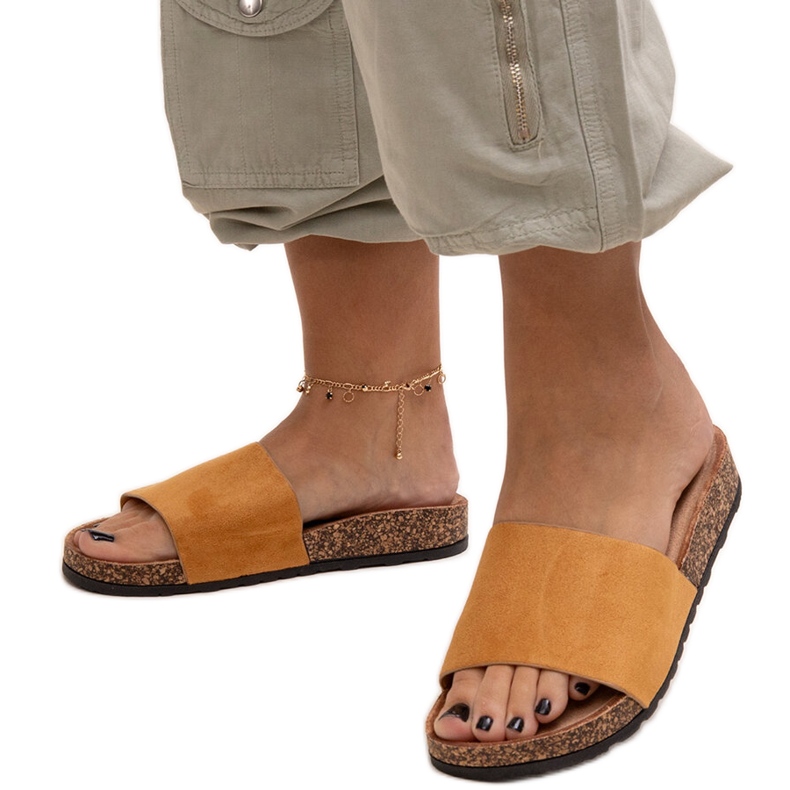 Șlapi clasici cu talpă din plută Matilte maro