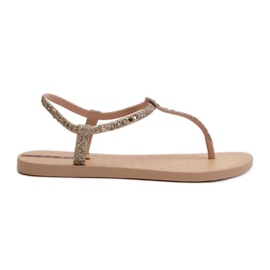 Sandale flip-flop pentru femei cu sclipici 26914 Ipanema Class Brilha Fem Gold de aur