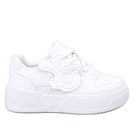 Adidași cu platformă Broady Allwhite alb Adidași cu platformă Broady Allwhite alb
