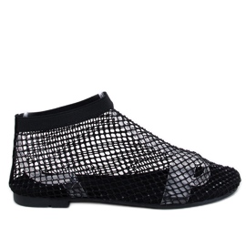 Peyton Sandale negre din plasă cu strasuri negru Peyton Sandale negre din plasă cu strasuri negru