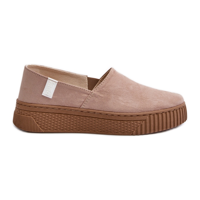 Big Star Pantofi de damă cu platformă NN276007 Memory Foam System Bej