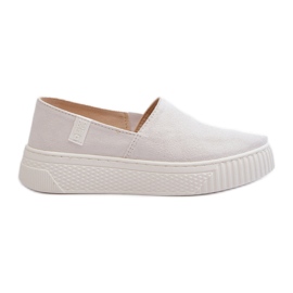 Big Star Pantofi de damă cu platformă NN276006 Memory Foam System alb