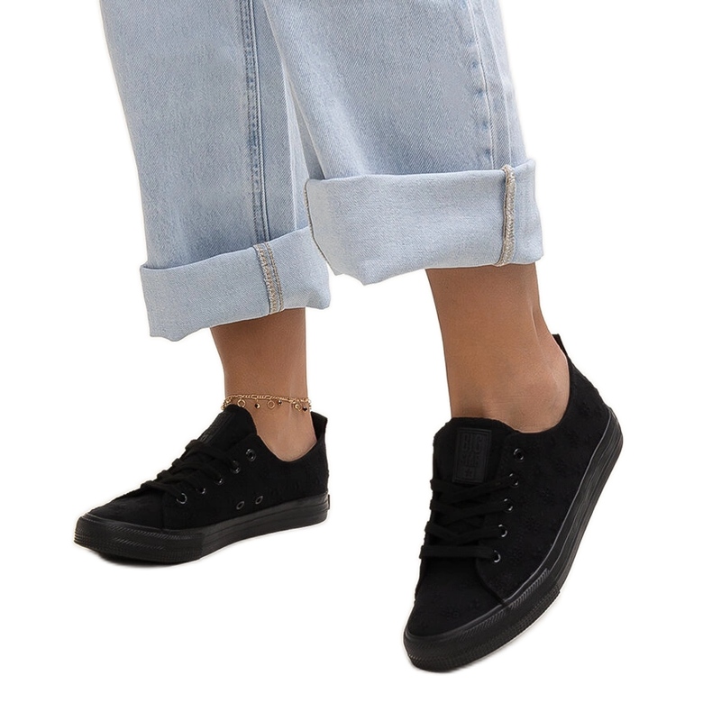 Tenisi din material negru Big Star LL274226