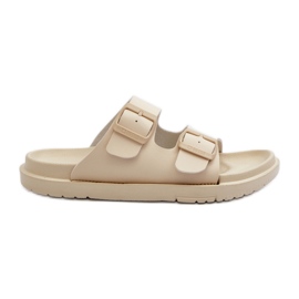 Pantofi de damă, din spumă ușoară, cu catarame, Big Star NN274A752 bej Pantofi de damă, din spumă ușoară, cu catarame, Big Star NN274A752 bej