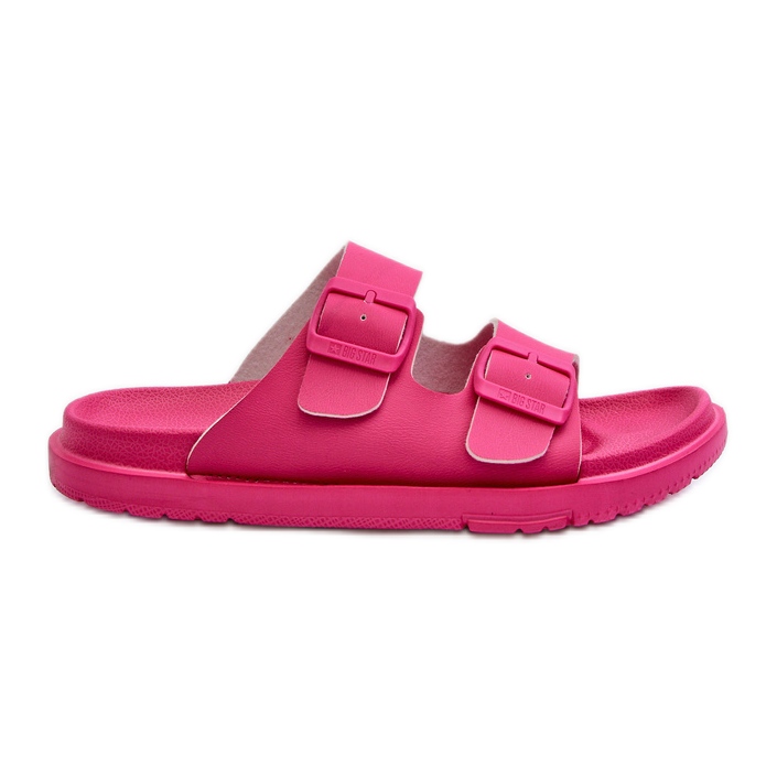 Flip-flops, ușoare, din spumă, cu catarame, Big Star NN274A754 fucsia roz Flip-flops, ușoare, din spumă, cu catarame, Big Star NN274A754 fucsia roz