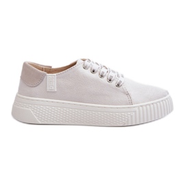 Pantofi de damă cu sistem de spumă cu memorie Big Star NN276001 alb Pantofi de damă cu sistem de spumă cu memorie Big Star NN276001 alb