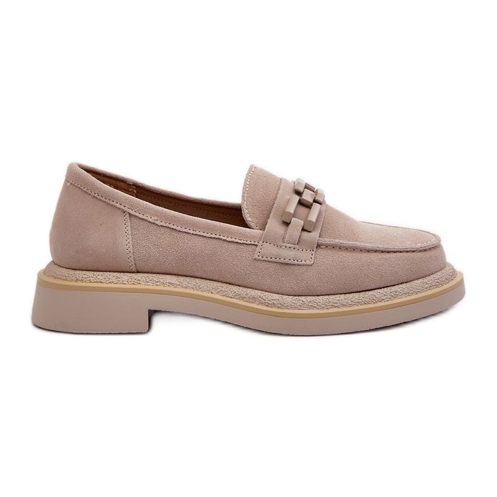 S.Barski Mocasine din piele de căprioară cu degete de la decorare D&A TW101 J.BEżowe bej S.Barski Mocasine din piele de căprioară cu degete de la decorare D&A TW101 J.BEżowe bej