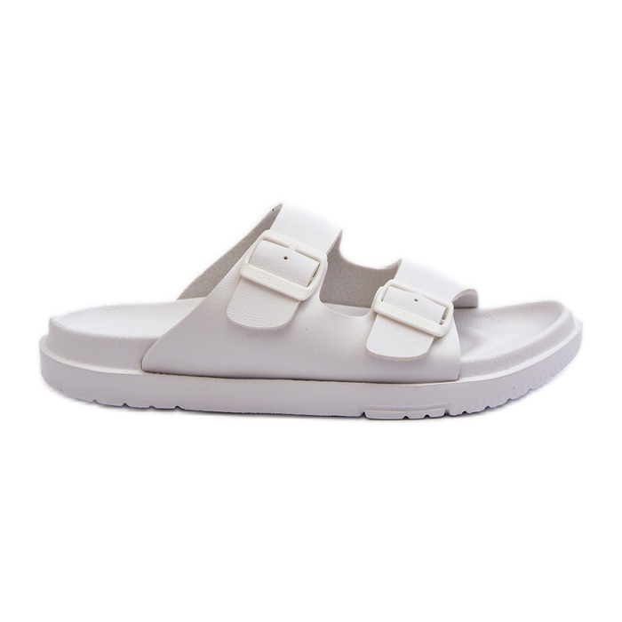 Flip-flops pentru bărbați ușoare cu catarame Big Star NN174594 alb