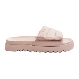 Flip-flops de damă cu platformă Big Star NN274773 Bej Flip-flops de damă cu platformă Big Star NN274773 Bej