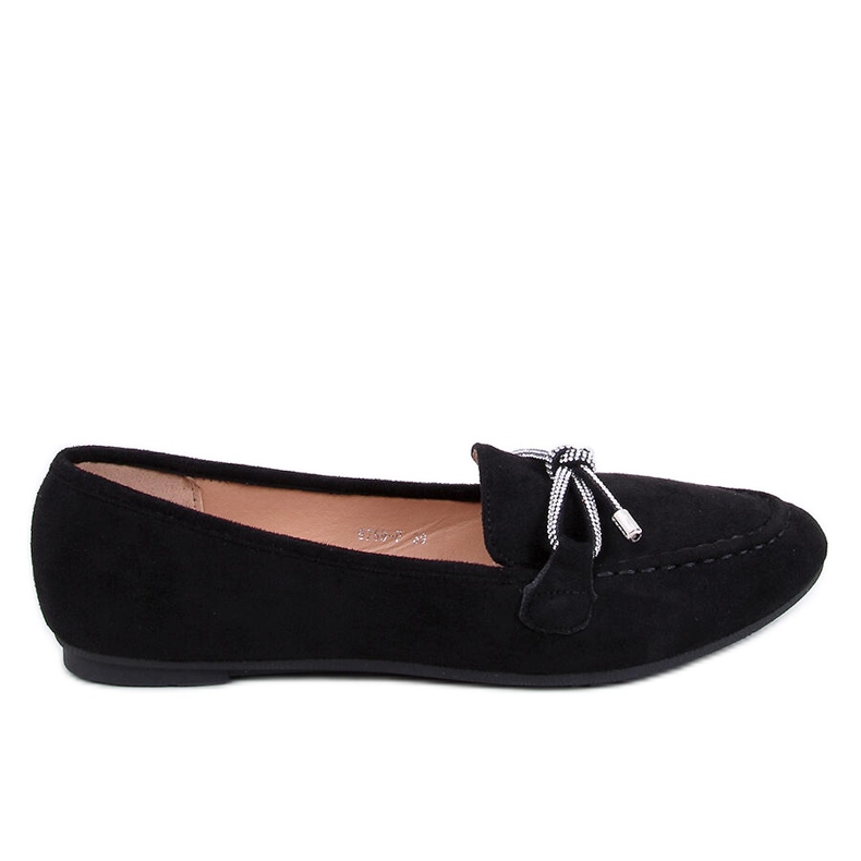 Mocasini Marsoin de piele intoarsa neagra negru