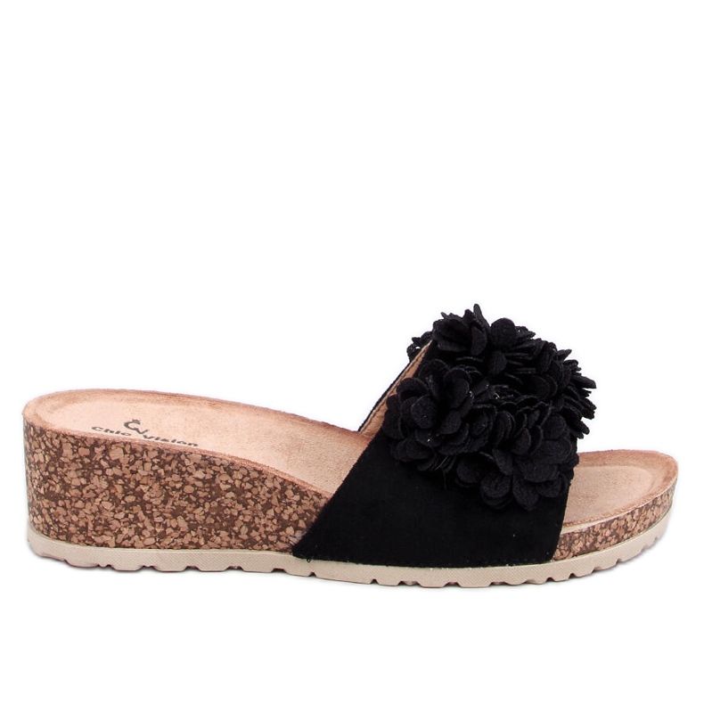 Mulți cu pană floral Minass Black negru