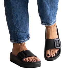 Șlapi Black Big Star NN274A662 906 negru