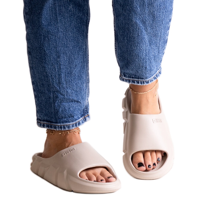 Șlapi bej Big Star LL274593 801