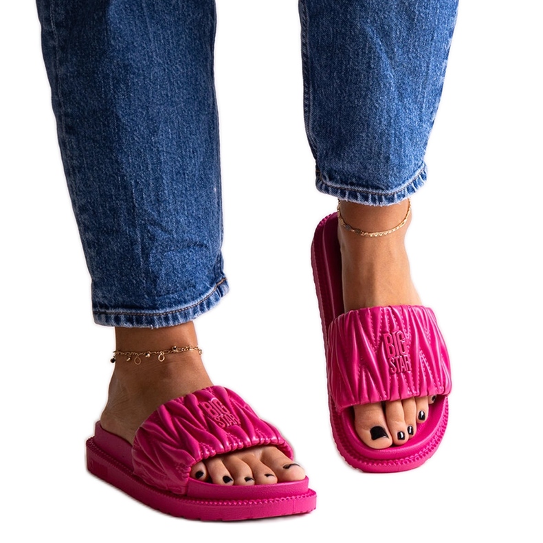 Clape roz cu volane Big Star NN274A749 Clape roz cu volane Big Star NN274A749