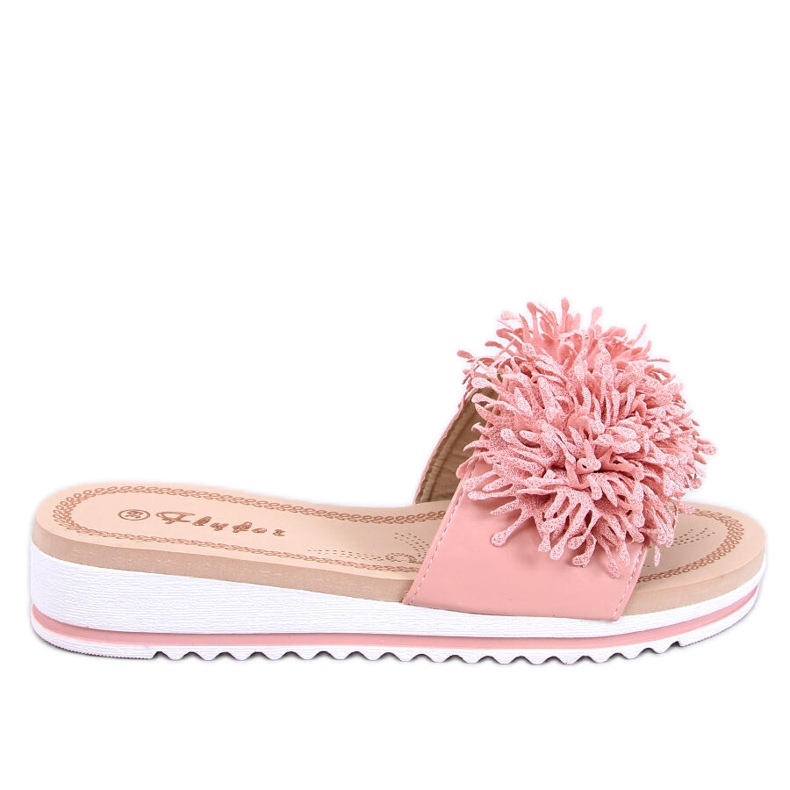Catâri Ragnes Pink flower wedge roz