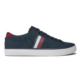 Pantofi Tommy Hilfiger Vulc Low Stripes Mesh FM0FM04946 DW5 albastru