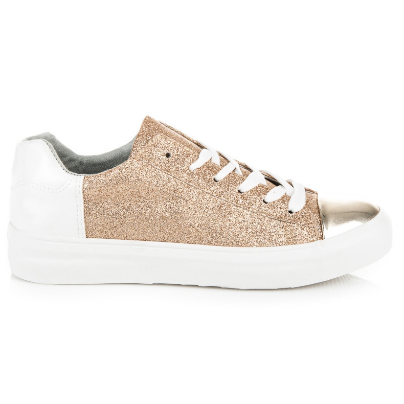 Kylie Adidași Legați Cu Sclipici galben Kylie Adidași Legați Cu Sclipici galben