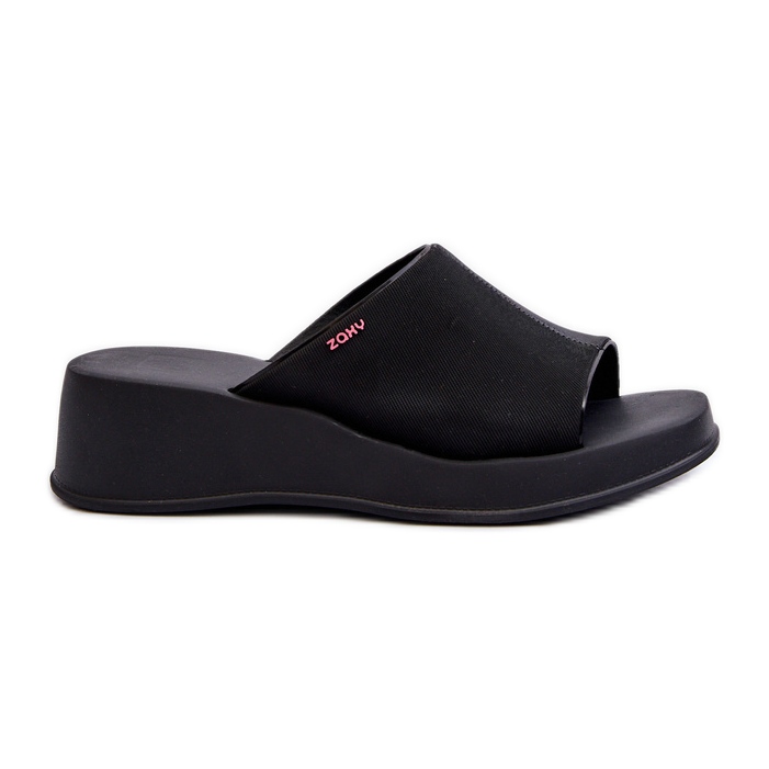 Flip-flops cu pană pentru damă parfumate ZAXY LL285084 Negru