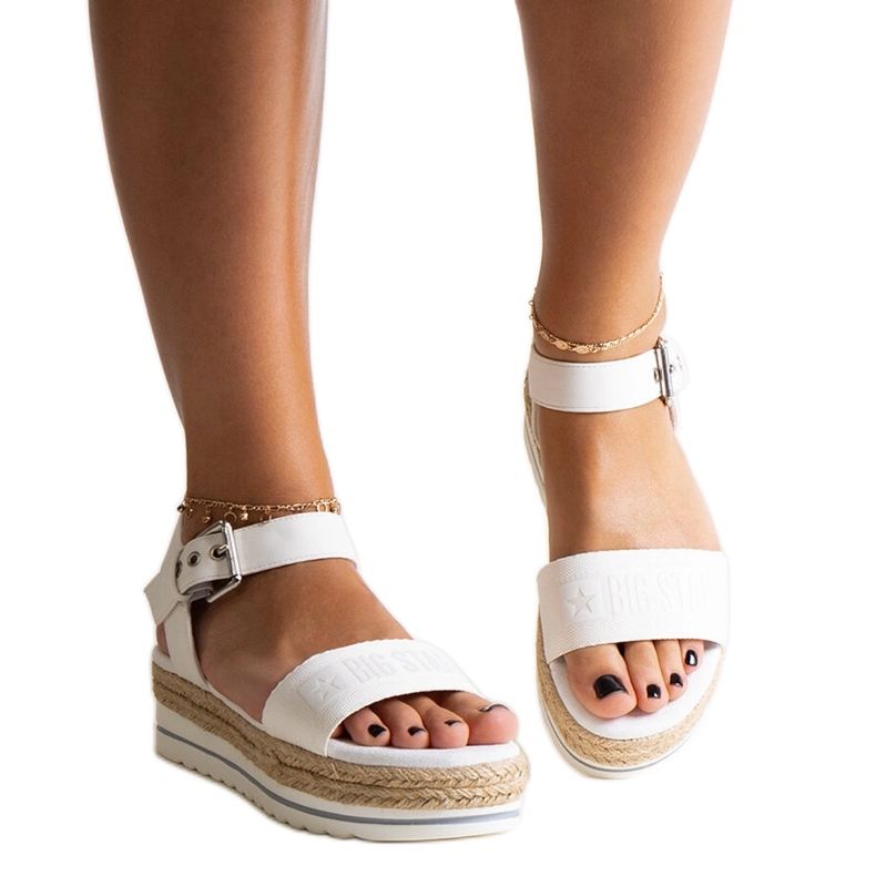 Sandale albe Big Star LL274871