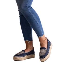 Espadrile bleumarin Big Star JJ274889 albastru