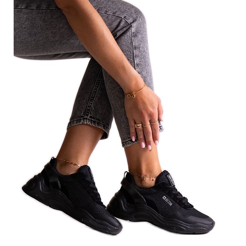 Tenisi negri Big Star LL274A065 negru Tenisi negri Big Star LL274A065 negru