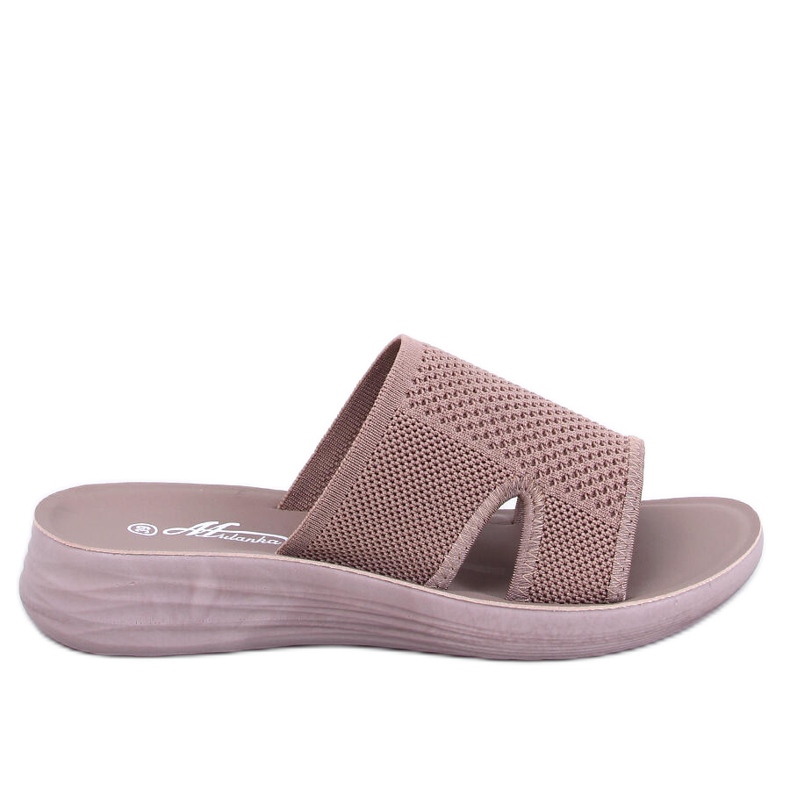 Flip-flops Herves Kaki moale ajurata bej Flip-flops Herves Kaki moale ajurata bej