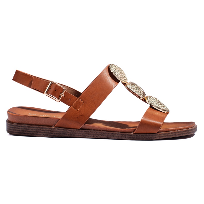 Sandale plate de damă maro de Sergio Leone