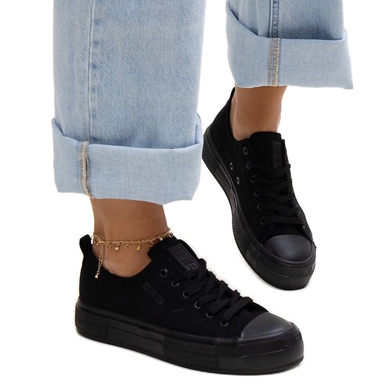 Tenisi din material negru Big Star NN274852 Tenisi din material negru Big Star NN274852