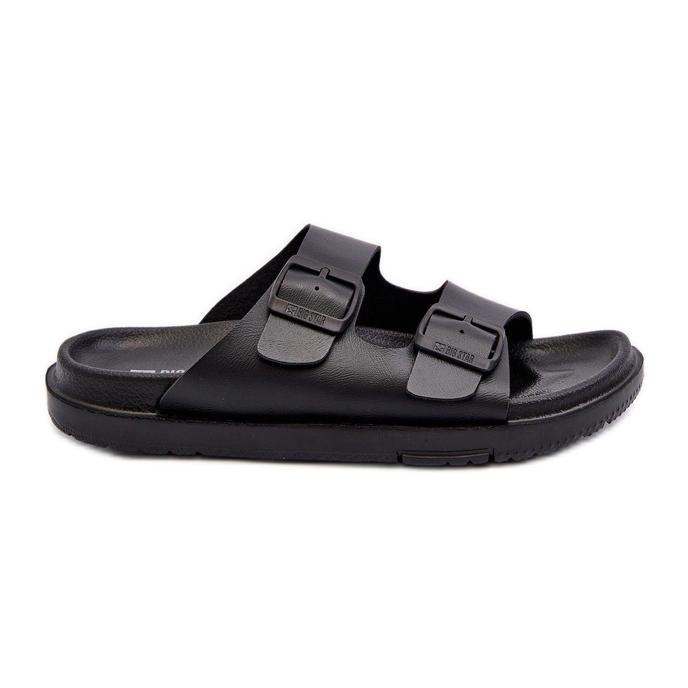 Flip-flops pentru bărbați ușoare cu catarame Big Star NN174597 Negru