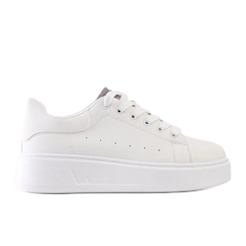 Tenisi albi cu decor Asmait atrăgător