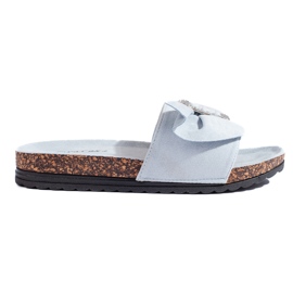 Flip-flops albastri cu talpa de pluta albastru