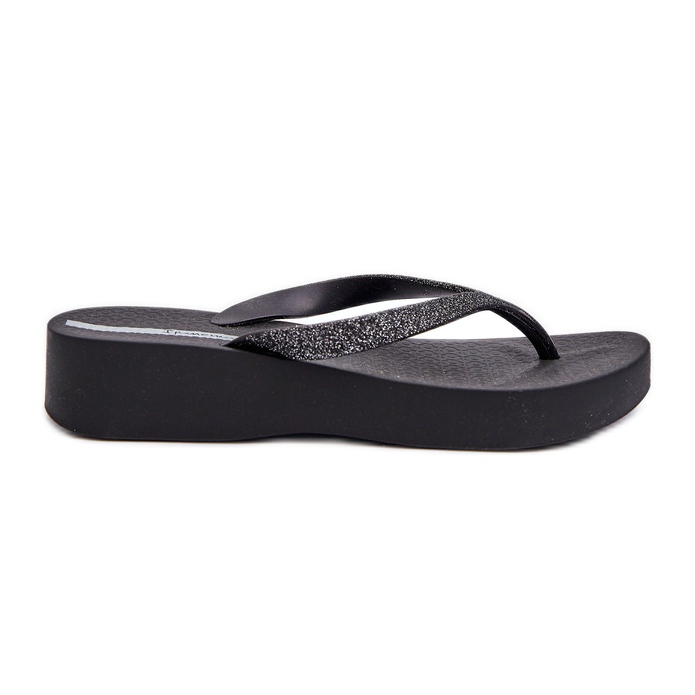 Flip-flops de damă cu o curea cu sclipici 83386 Ipanema Mesh Chic Plat Fem Black negru Flip-flops de damă cu o curea cu sclipici 83386 Ipanema Mesh Chic Plat Fem Black negru