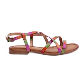 Sandale Plate Damă Piele Maciejka 06635-39 Multicolor