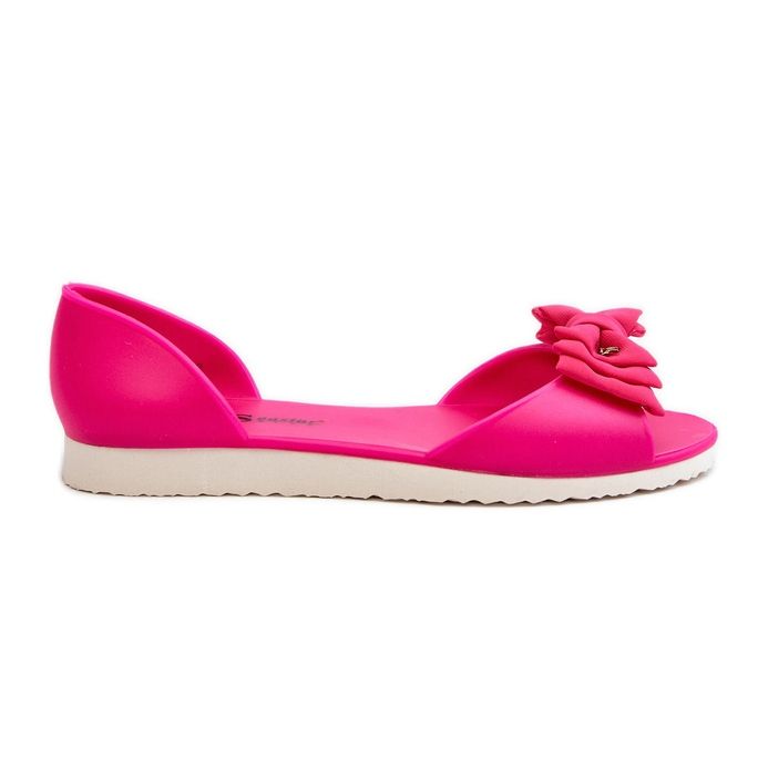 Balerini Cauciuc Dama Cu Fundita Fuchsia Georia roz Balerini Cauciuc Dama Cu Fundita Fuchsia Georia roz