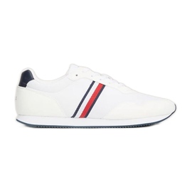 Pantofi Tommy Hilfiger Lo Runner Mix M FM0FM04958YBS alb Pantofi Tommy Hilfiger Lo Runner Mix M FM0FM04958YBS alb