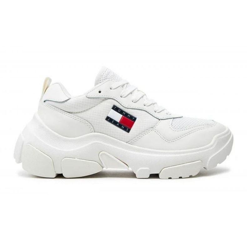 Pantofi Tommy Hilfiger Lightweight Hybrid Runner W EN0EN02566YBL alb