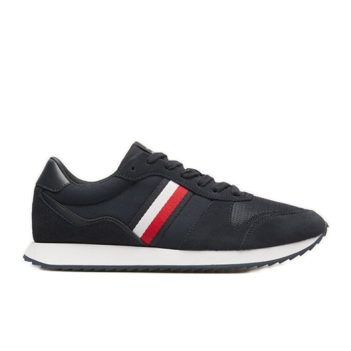 Pantofi Tommy Hilfiger Lo Runner Mix M FM0FM04958BDS negru