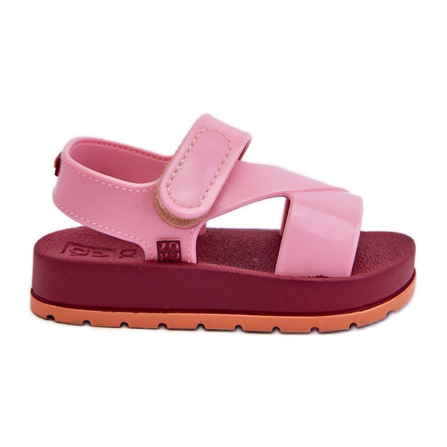 Sandale cu Velcro pentru copii parfumate ZAXY LL385001 Roz