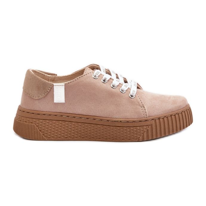 Pantofi de damă cu sistem de spumă cu memorie Big Star NN276002 Bej închis