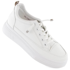 Pantofi sport albi pentru femei Vinceza 13613 Pantofi sport albi pentru femei Vinceza 13613