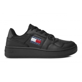 Pantofi Tommy Hilfiger Retro Basket Ess EN0EN02505BDS negru Pantofi Tommy Hilfiger Retro Basket Ess EN0EN02505BDS negru