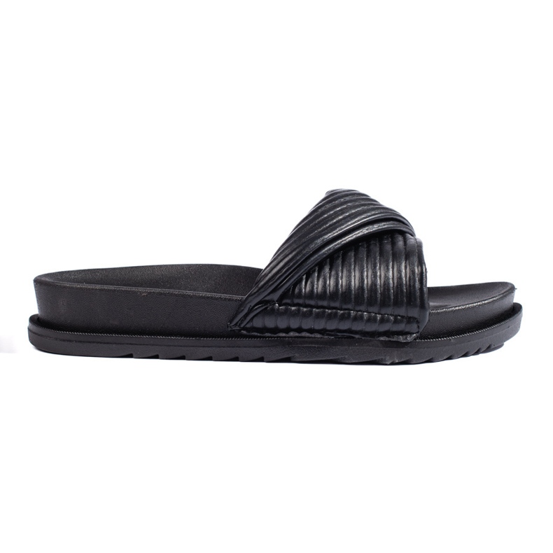 Flip-flops negri plate pentru damă negru