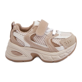 Pantofi Sport Copii Tenisi cu Velcro, Rulagia Bej Pantofi Sport Copii Tenisi cu Velcro, Rulagia Bej