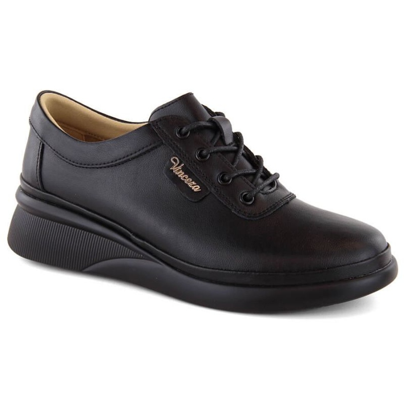Vinceza W JAN314A pantofi din piele neagra negru