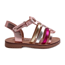 Sandale Gladiator Copii Prinse cu Velcro, Multicolor Radovia roz