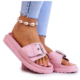 Papuci Clasici Cu Catarama Big Star JJ274A308 Roz Papuci Clasici Cu Catarama Big Star JJ274A308 Roz