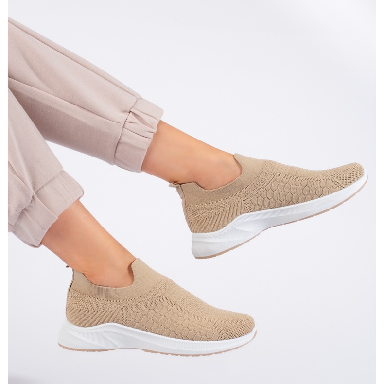 Pantofi sport textil bej Pantofi sport textil bej