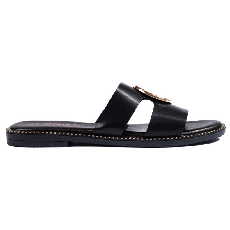 Flip-flops clasici de damă de culoare neagră negru
